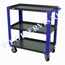 Тележка инструментальная GAROPT gt3.blue, три полки, cерия "No boxes", Синяя